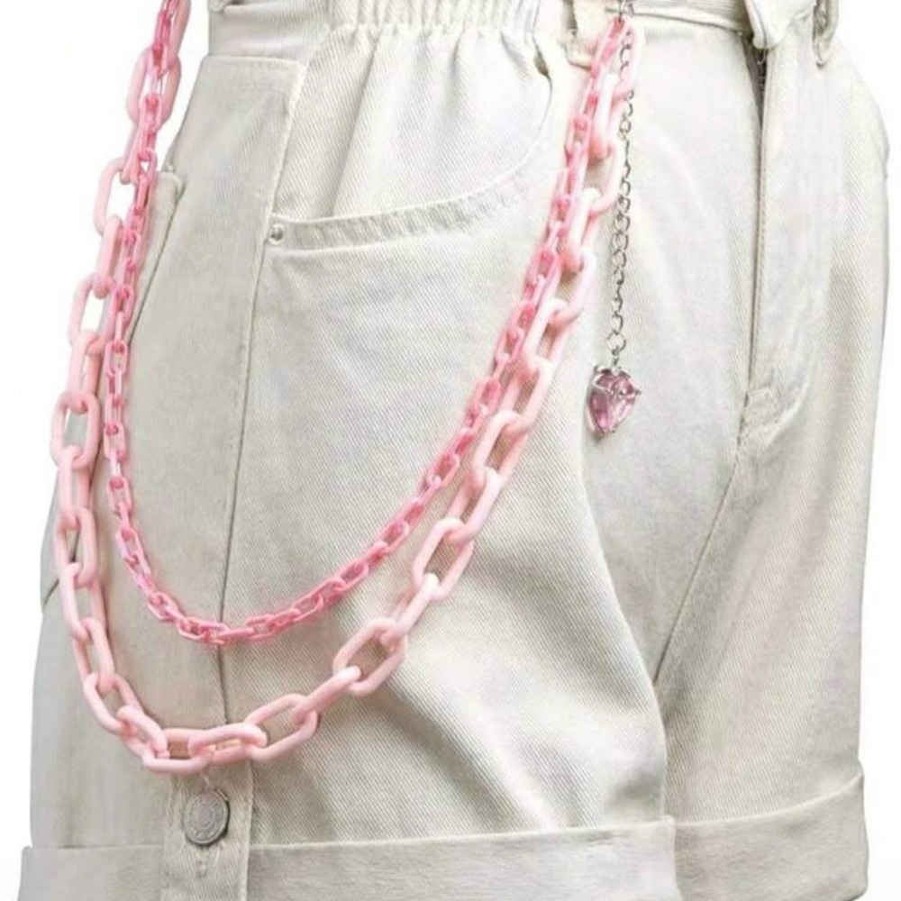 Pink Belt-loop Chain